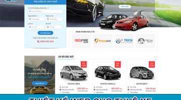 Thiết kế web cho thuê xe giá rẻ, chuẩn SEO